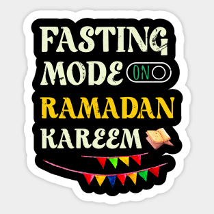 Ramadan Fasting Fashion On Happy Ramadan Muslims Holy Month Sticker